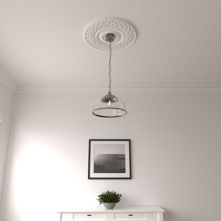 Ekena Millwork Robin Ceiling Medallion (Fits Canopies up to 6 1/4"), 22 1/4"OD x 4 3/4"ID x 1 1/4"P CM22RB